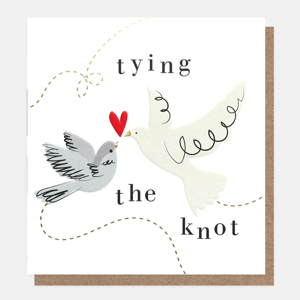 Birds & Heart Wedding Card