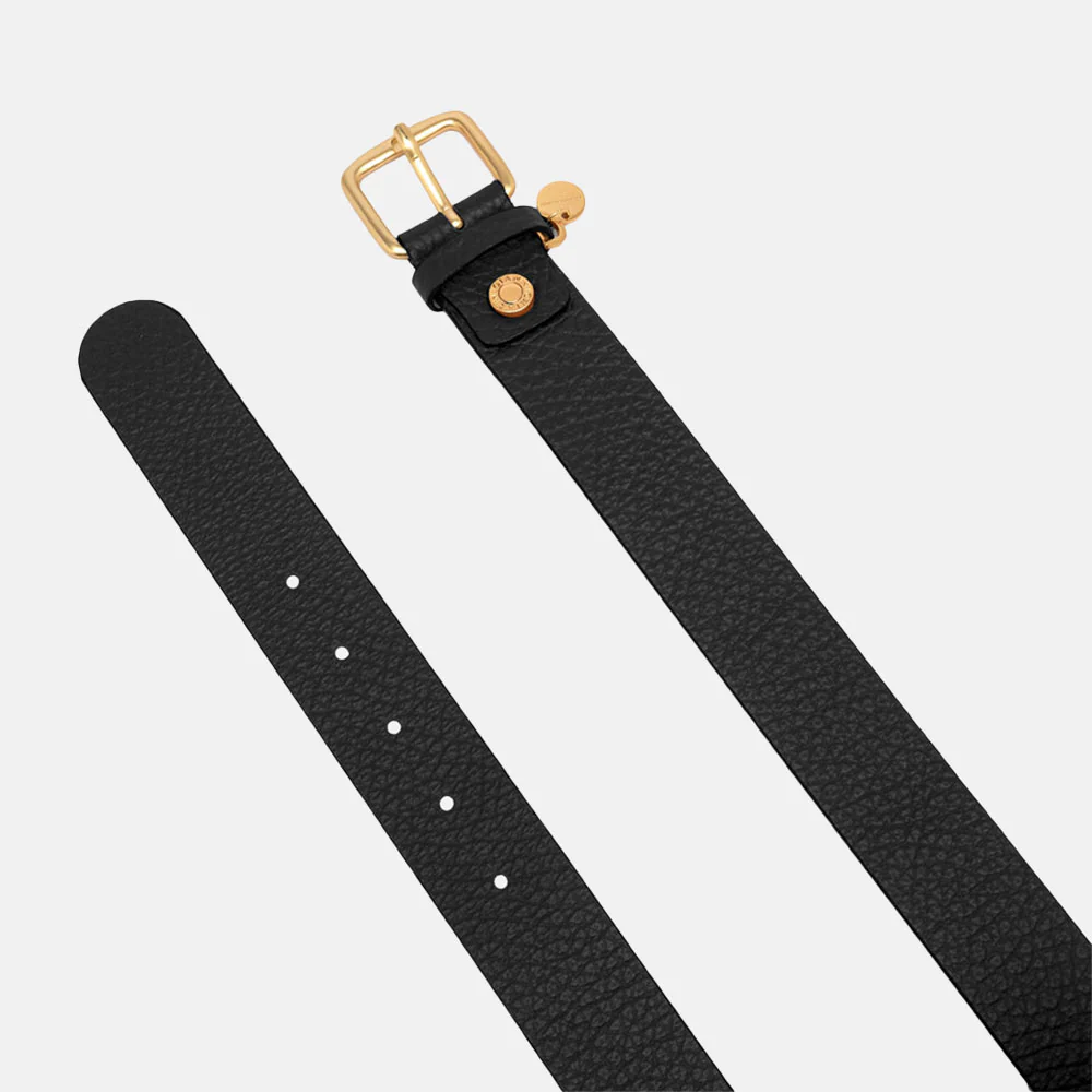 Black Leather Belt - Image 2