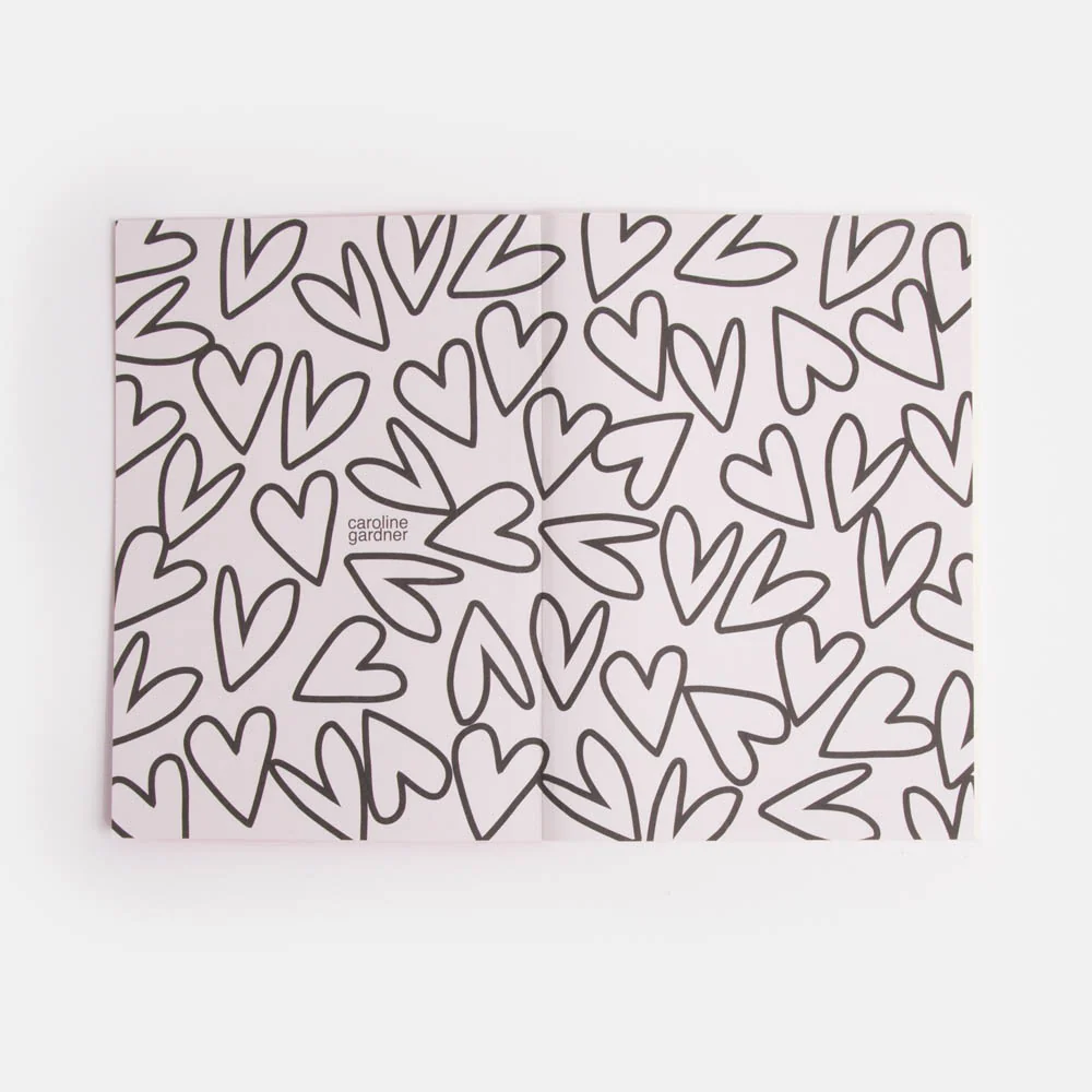 Colourblock Hearts Set Of 3 Notebooks - Image 3