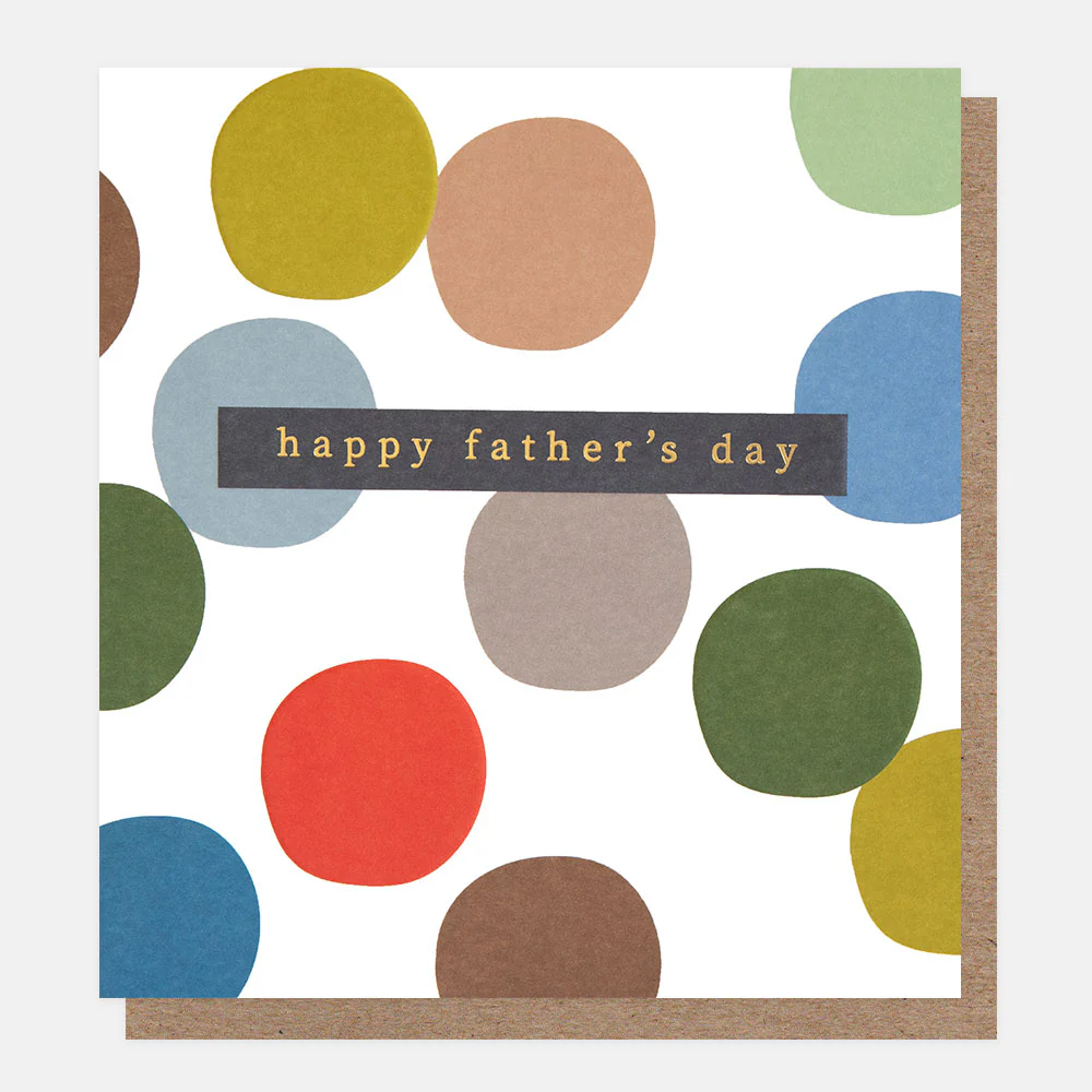 Colourful Spots Father's Day Card