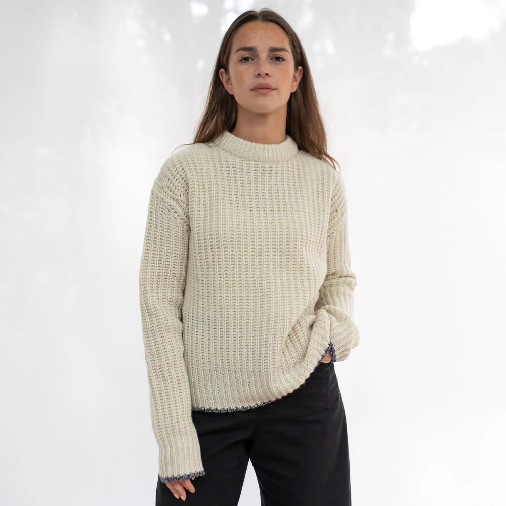 Cream Chunky Knit Merino Jumper