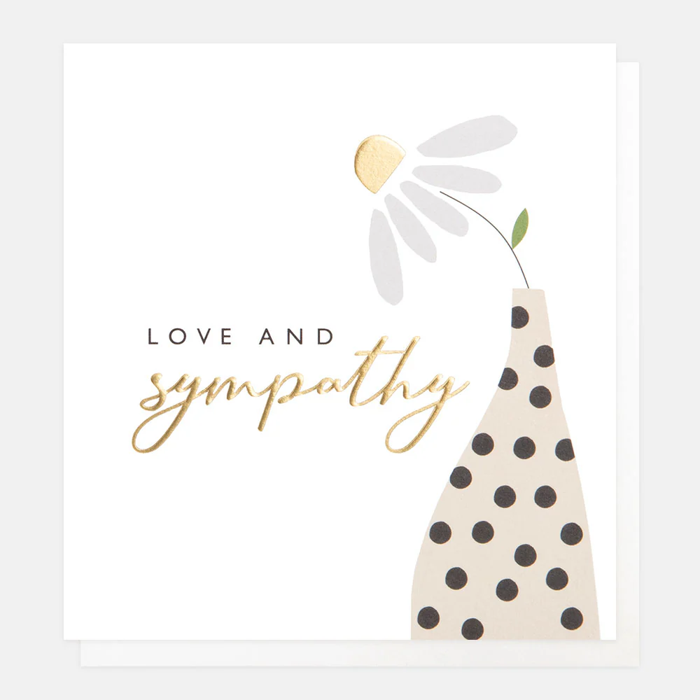 Daisy In Vase Love & Sympathy Card