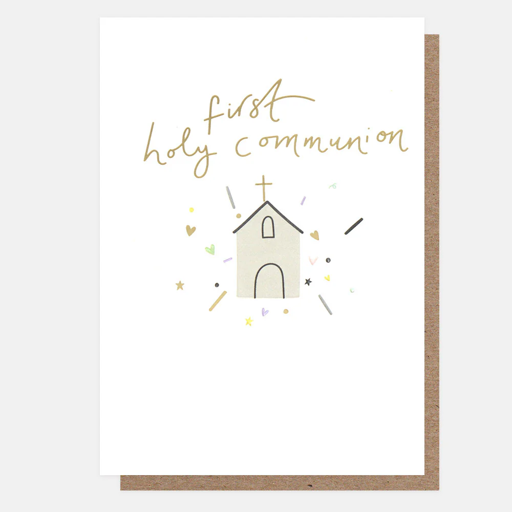 Church First Holy Communion Card