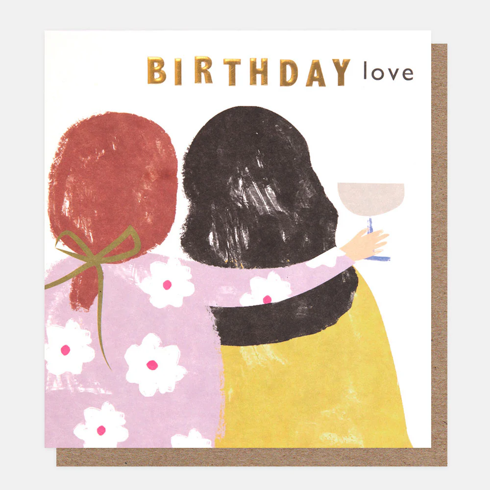 Friends With Cocktail Birthday Love Card