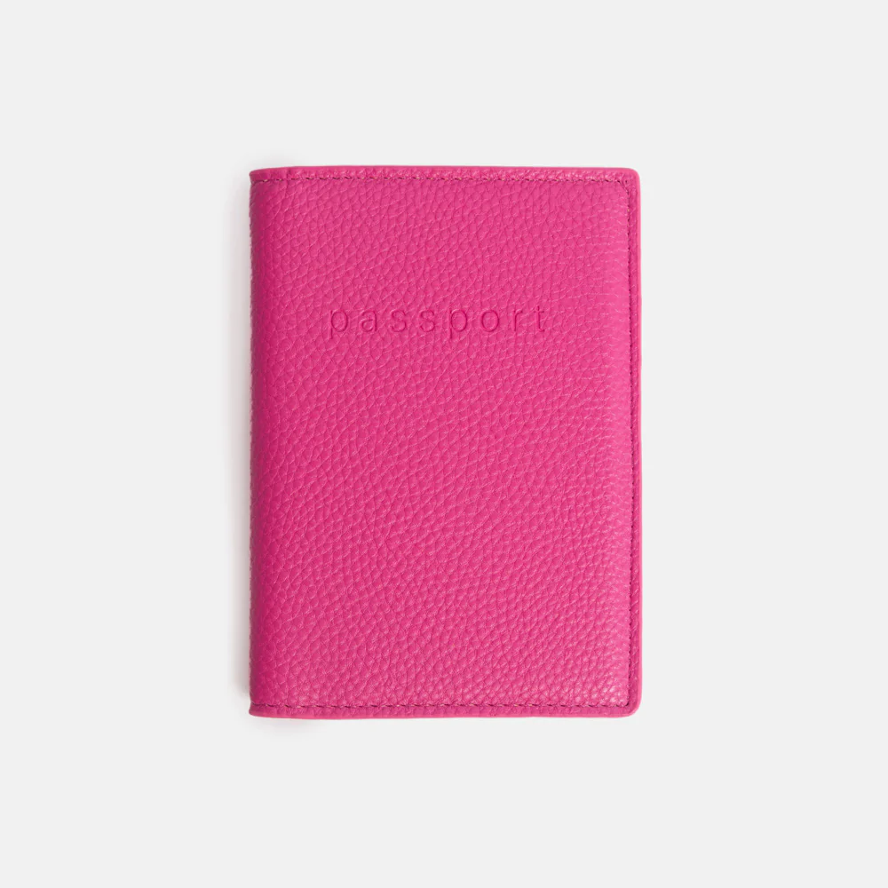 Fuchsia Pink Passport Holder