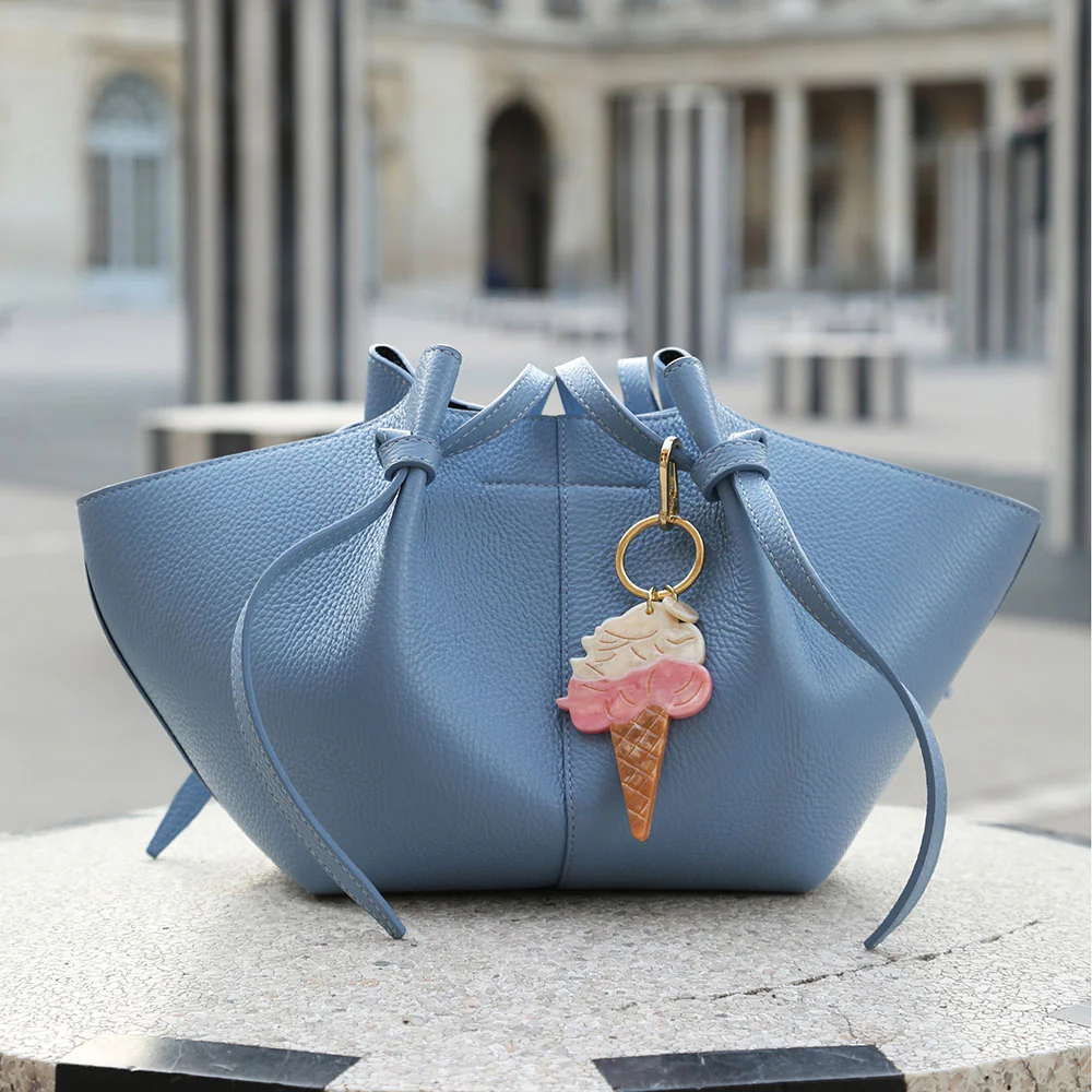 Ice Cream Hand-Painted Bag Charm - Image 2