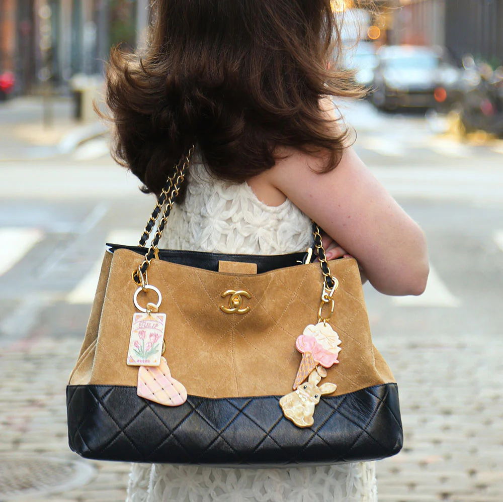 Ice Cream Hand-Painted Bag Charm - Image 3