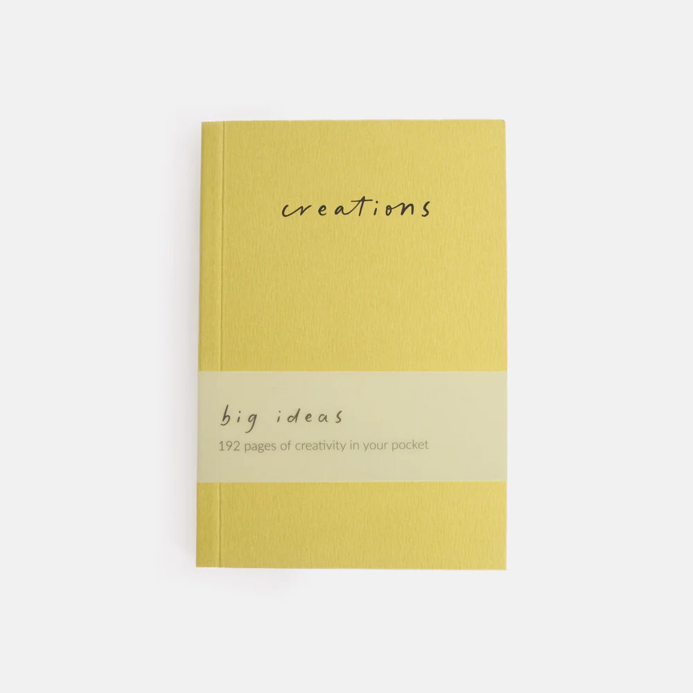 Green 'Creations' A6 Softback Notebook