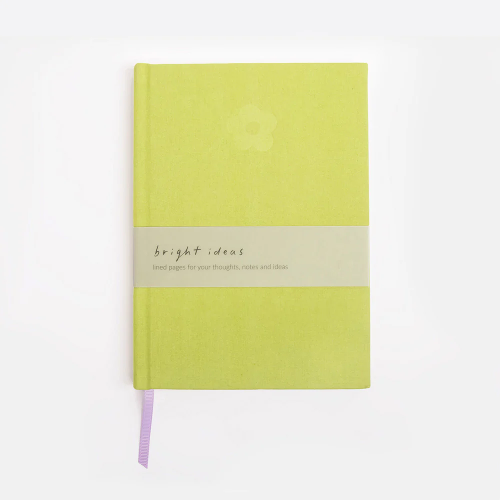 Green Flower A5 Hardback Notebook