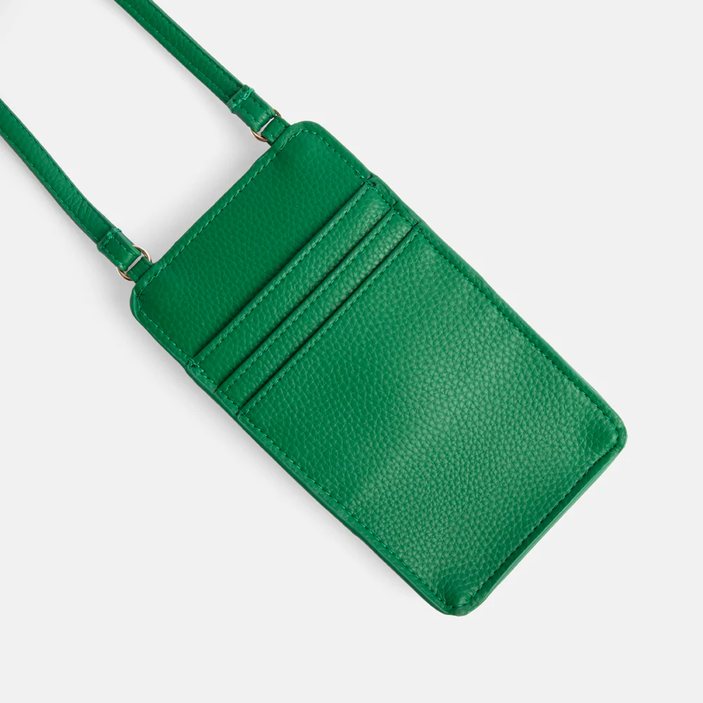 Green Vegan Leather Phone Bag - Image 2