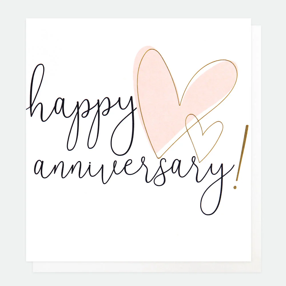 Hearts Happy Anniversary Card
