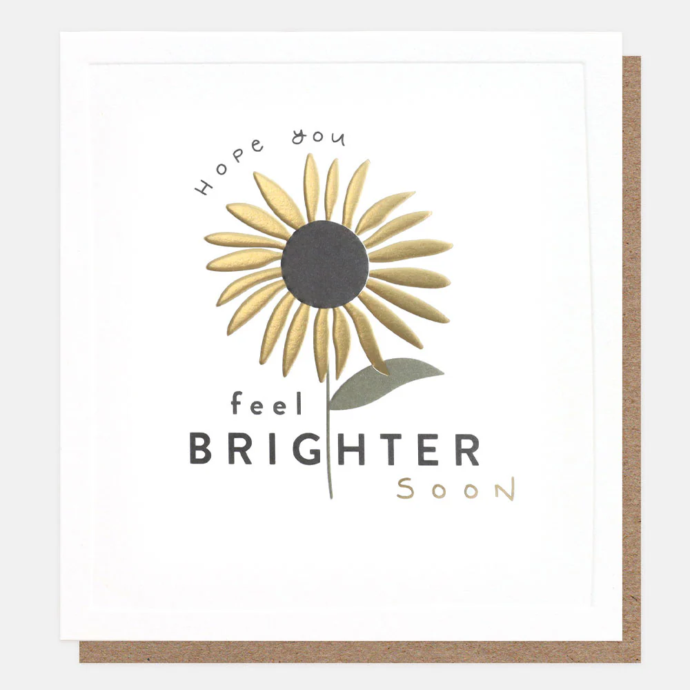 Sunflower Get Well Soon Card