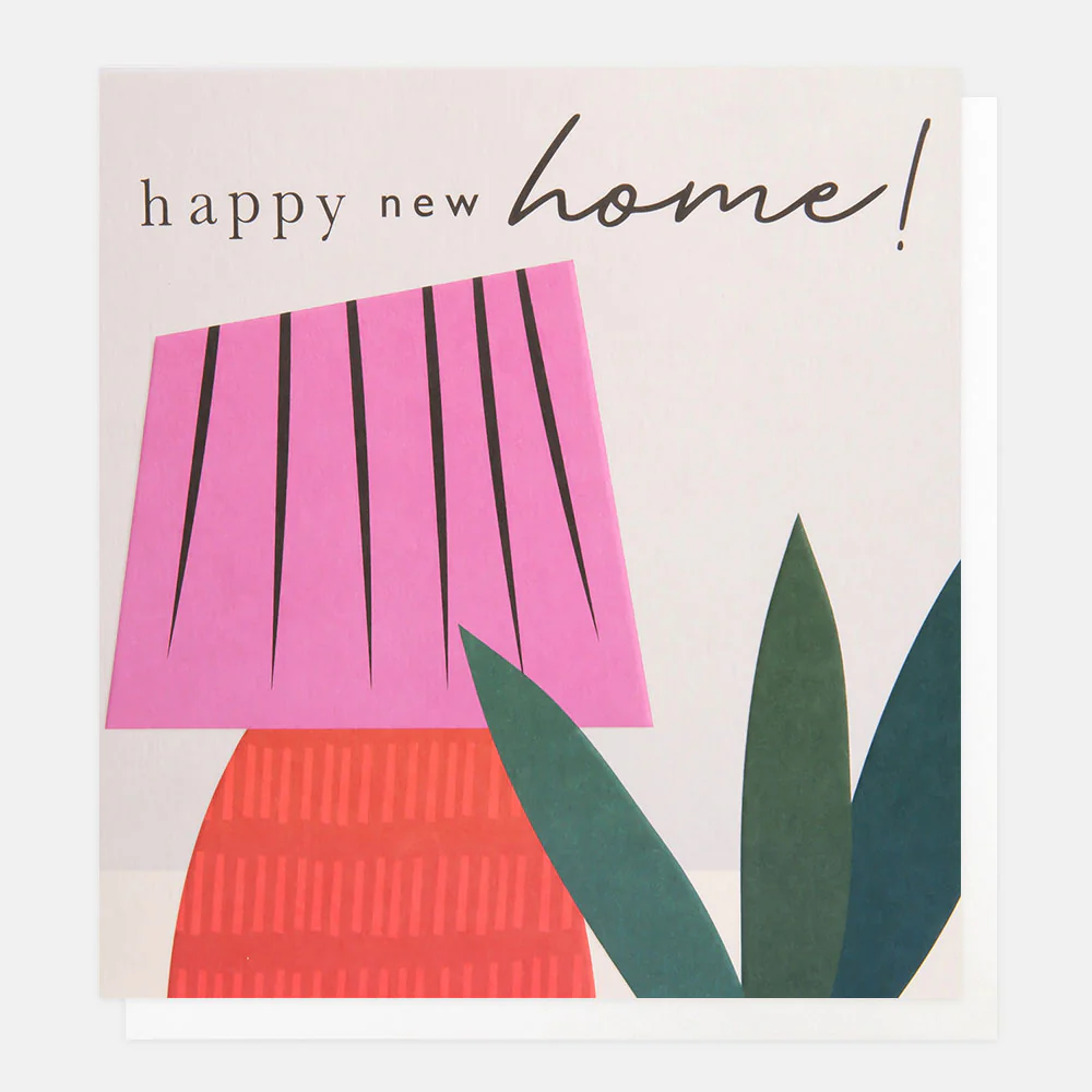 Lamp & Plant New Home Card