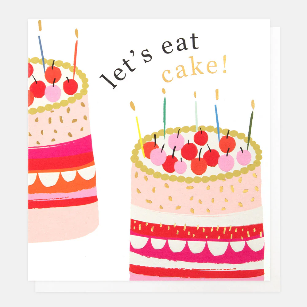 Let's Eat Cake Birthday Card