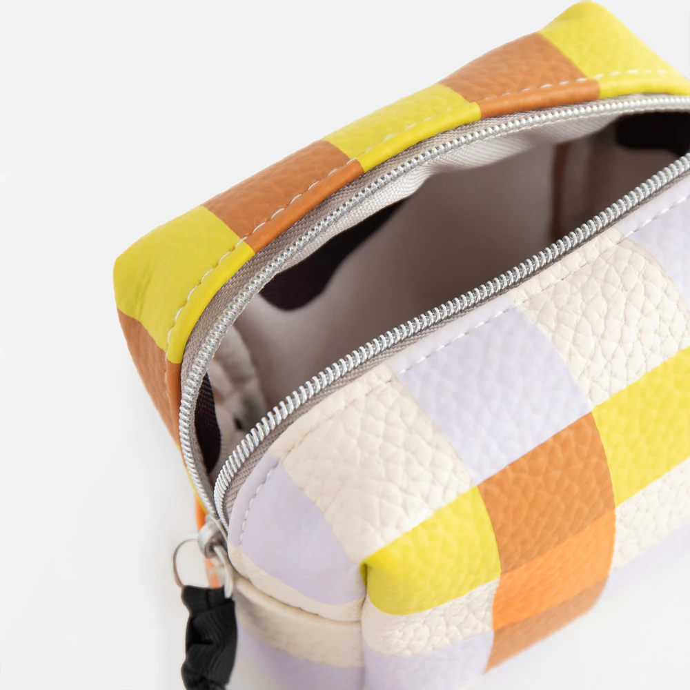 Multi Check Ultra Mini Cube Cosmetic Bag - Image 2