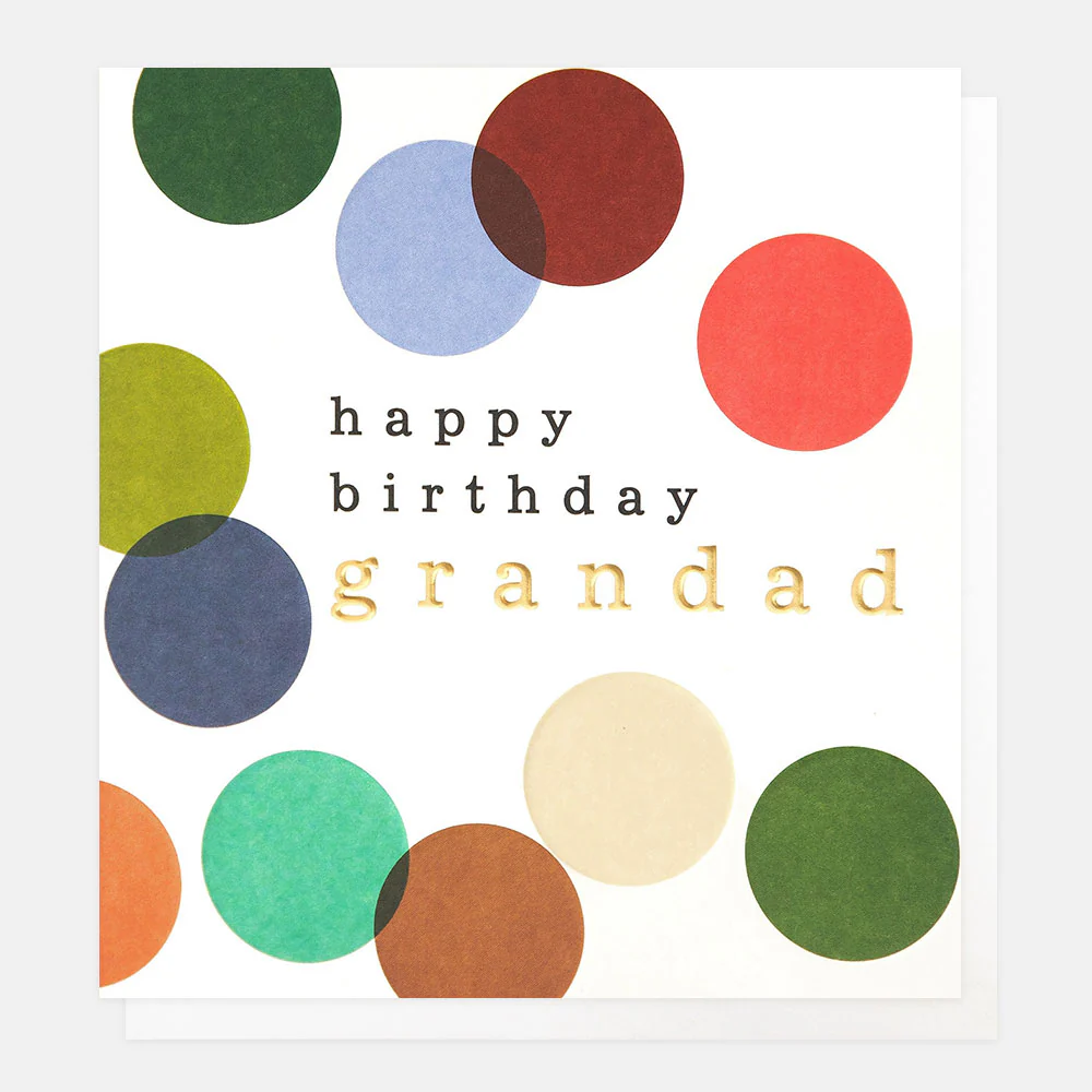 Multi Spot Birthday Card For Grandad