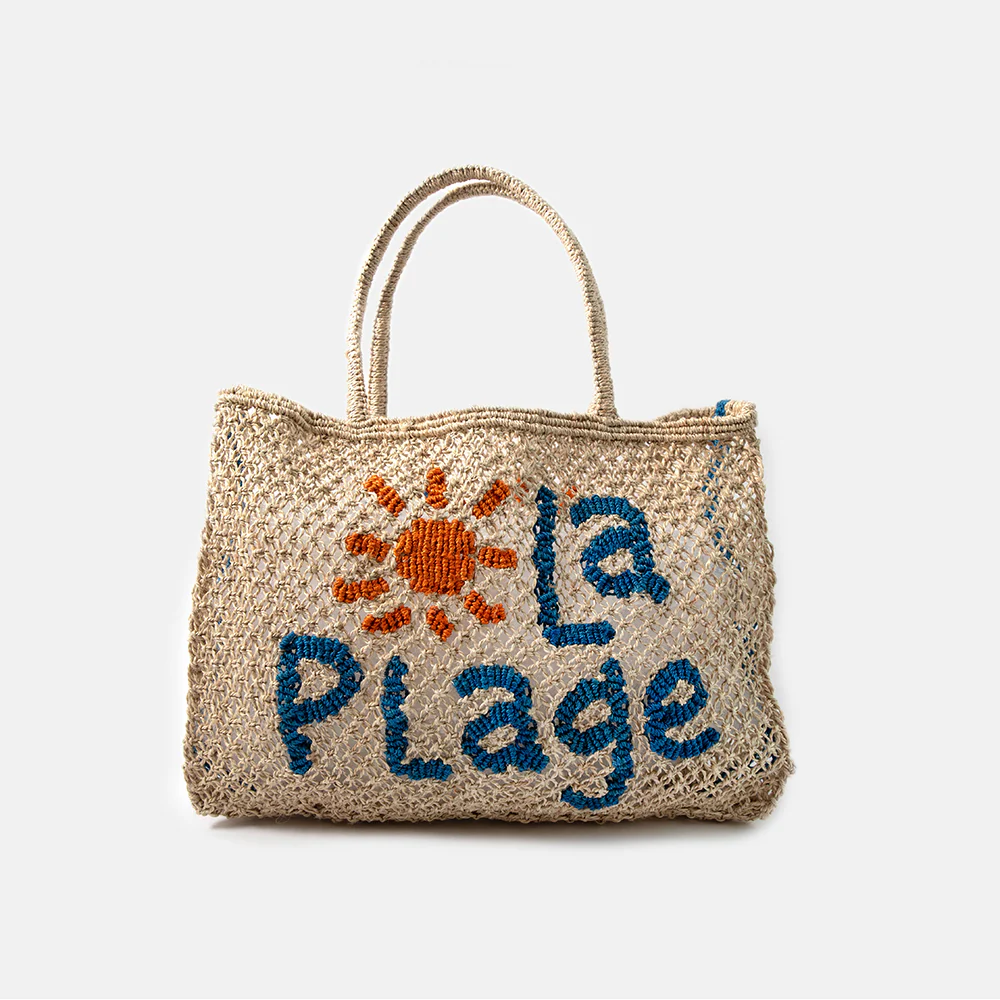 Natural La Plage Jute Shopper Bag