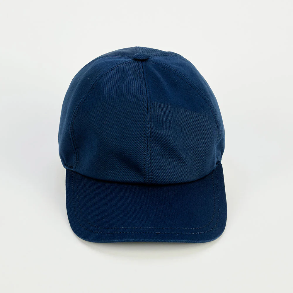 Navy Cotton Baseball Cap - Image 2