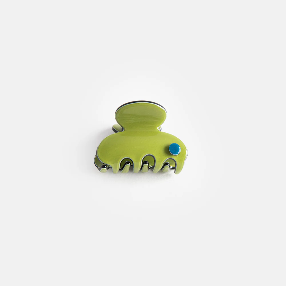 Pea Green Barcelona Mini Hair Claw
