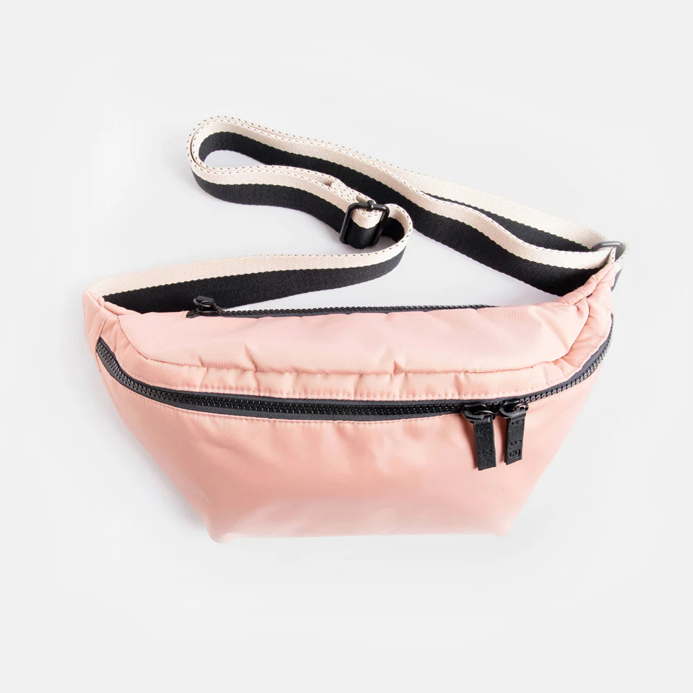 Pink Padded Crossbody Bag