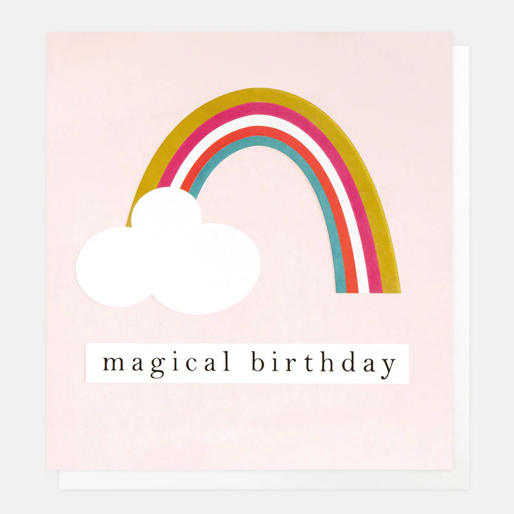 Rainbow & Cloud Magical Birthday Card