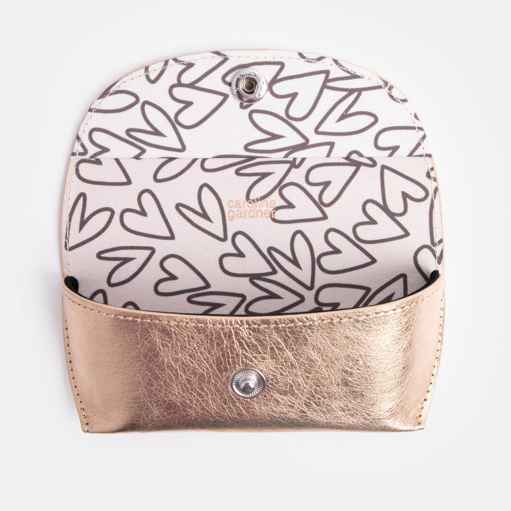 Rose Gold Flap Glasses Case - Image 3