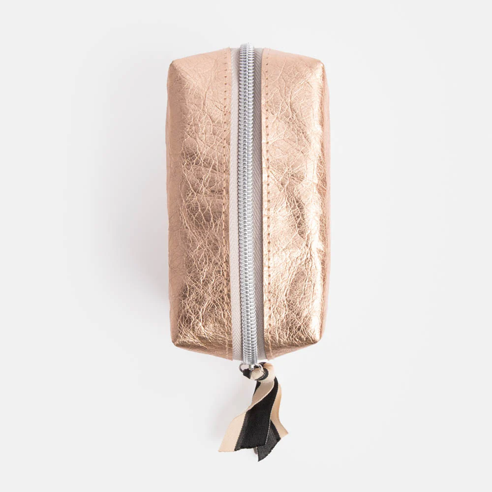 Rose Gold Mini Cube Cosmetic Bag - Image 3