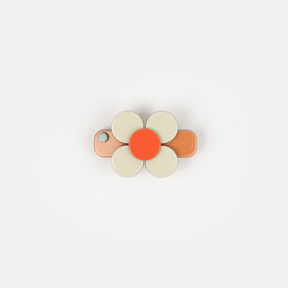 Tan/Cream Florence Mini Hair Clip