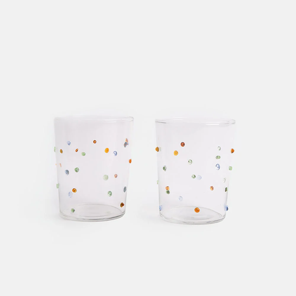 Textured Dotty Drinking Glasses