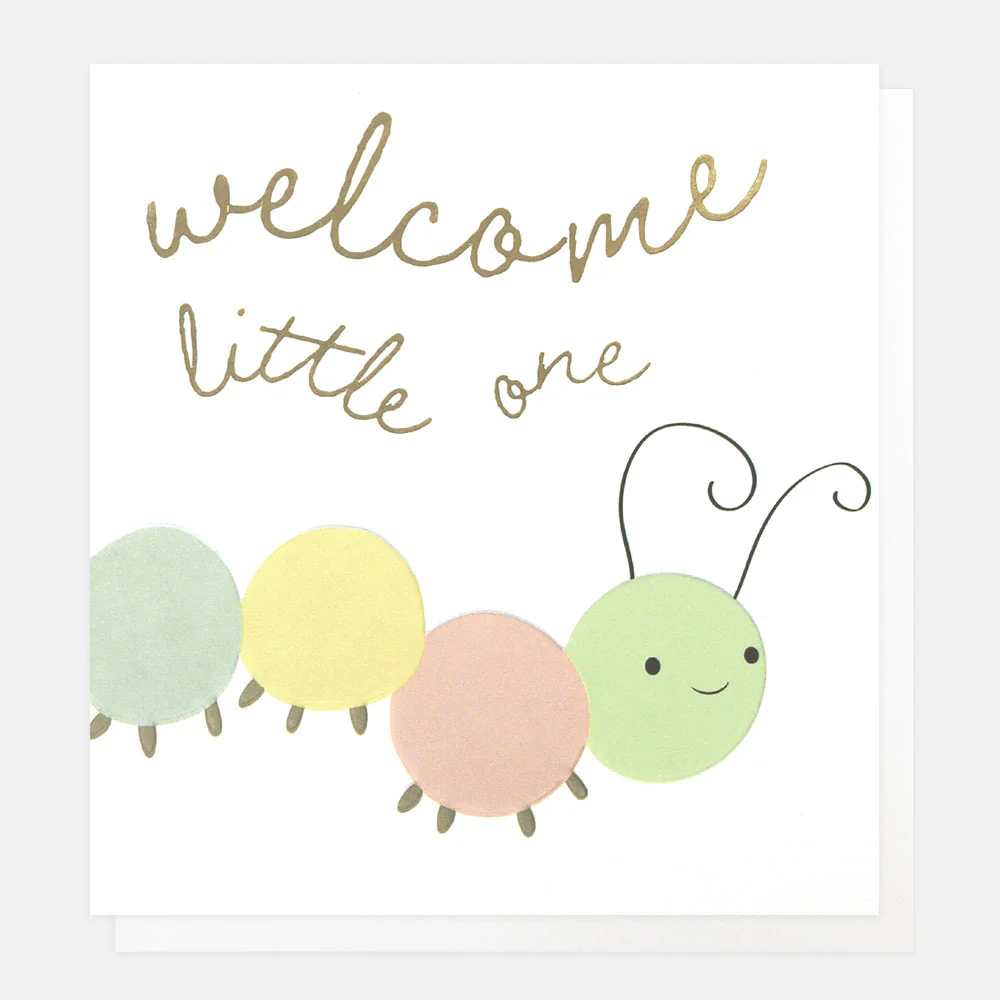 Caterpillar New Baby Card