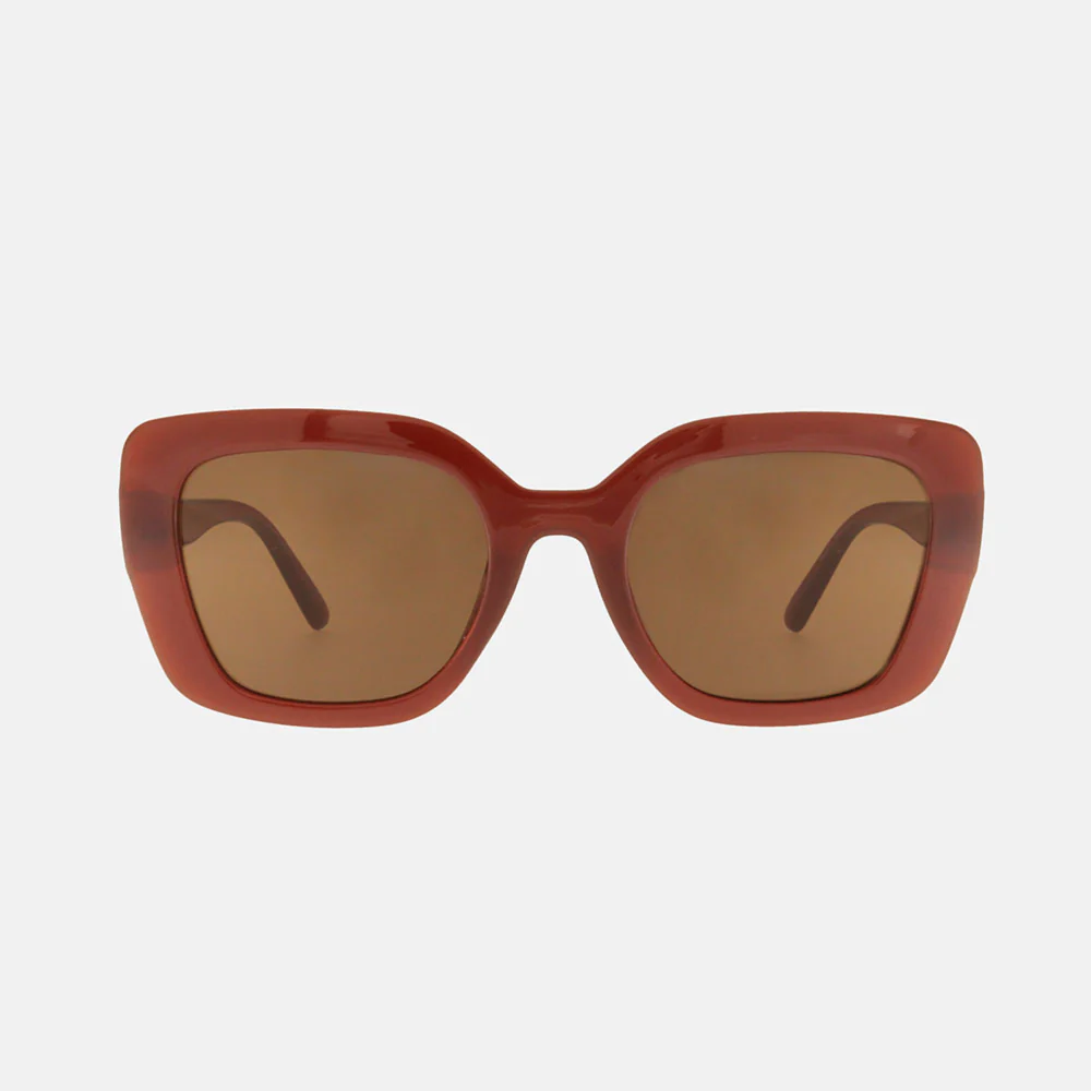 Wine Ophelia Square Sunglasses